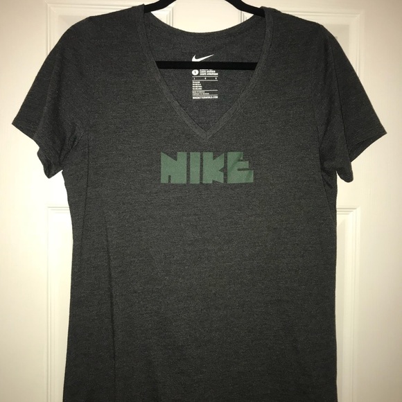 Nike V-Neck T-Shirt - Gray - Picture 2 of 4